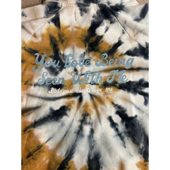 Volcom Outer Banks Tie Dye Hoodie “You Love Being Seen With Me” Women’s Small - Picture 6 of 6